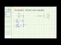 Ex 2:  Dividing Signed Fractions