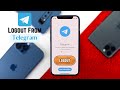 How to Log Out Telegram Messenger from iPhone!