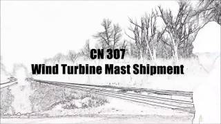 CN 307 Wind Turbine Mast Shipment