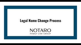 Legal Name Change Process