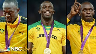 Usain Bolt's Triple-Triple: The Ultimate Gold Medal Compilation | NBC Sports