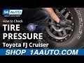 How to Check Tire Pressure 07-14 Toyota FJ Cruiser