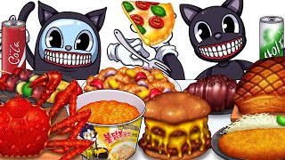 Mukbang Animation Many Food eating Cartoon Cat Complete edition 05
