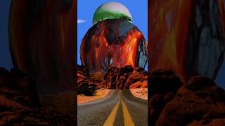 Amazing space vfx falling on Earth #3dplanet #solarsystem3d #3d #earth