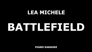 Lea Michele - Battlefield - Piano Karaoke [4K]