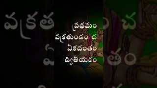 SANKATANASANA GANAPATI STOTRAM TELUGU LYRICS#ganpati #jaiganesha #ganeshchaturthi #shortsfeed #viral