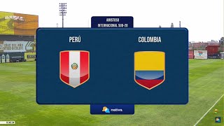 ⚽ PERÚ VS. COLOMBIA | Partido amistoso categoría sub-20