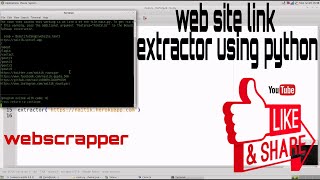 How to extract links from webpage using python, python tool Webscrapper ( Techo Buddy)