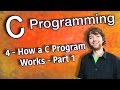 C Programming Tutorial 4 - How a C Program Works - Part 1