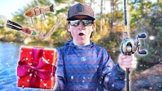 Fishing With CRAZY Holiday Lures For GIANT Winter Bass (Limited Edition)