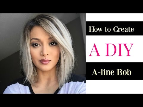 How to Create a DIY A-line Bob cut How to Create a DIY A-line Bob cut