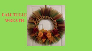 Fall Tulle Wreath