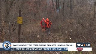 Wisconsin DNR expects lower harvest for this year's gun deer hunt