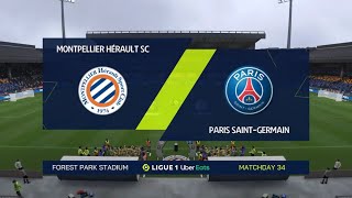 FIFA 22 MONTPELLIER VS PSG LIGUE 1 PREDICTION