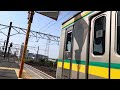 【フリー素材】e127系0番台 尻手駅到着