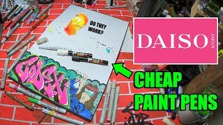 DAISO PAINT PENS - HOW DO THEY WORK? 🤔 [REVIEW]