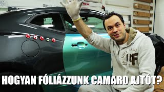 Hogyan fóliázzunk le egy 2018-as Camaro ajtót? | Atyesz megmutatja | Autófóliázás tutorial