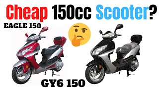 Hot Selling Chinese Scooters | Eagle 150cc Scooter Review in Silver Black