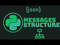 Json structure for messages in Python Chat | Python