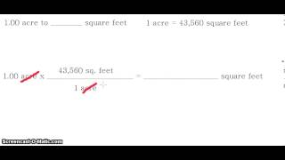 Unit Conversion Acres To Square Feet