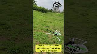 FW450 V3 GPS RC Helicopter Solid Hover with Main Rotor Quick Release System #shorts