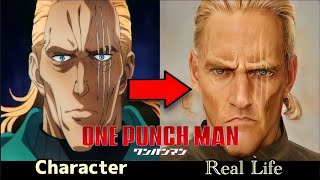 ワンパンマンのキャラクターをAIで実写化してみた【アニメとリアル】ONE PUNCH MAN in real life