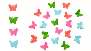 How To Make Butterfly | Cute And Mini Paper Butterfly | Butterfly Craft