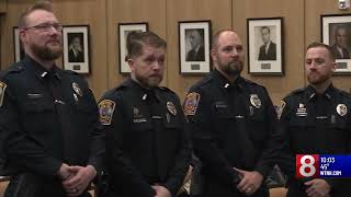 Bristol officers honored for heroism, police chief retires