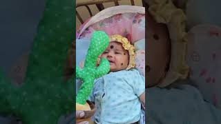 Dancing cactus 🌵3mnths baby boy reaction#babyboy#shorts#funny#