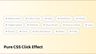 Pure CSS Click Effect Using Html and css | checkbox click effect | practical program