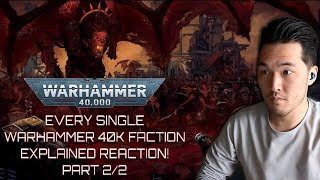 Every Single Warhammer 40k Faction Explained Part 2 Reaction! | Bricky | Marine Veteran Reacts