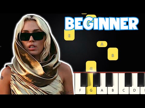 Flowers – Miley Cyrus Beginner Piano Tutorial Easy Piano