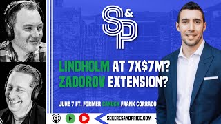 Frank Corrado on Canucks potentially re-signing Lindholm to 7X$7M, Zadorov, Josh Bloom, Stanley Cup