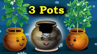 The Story of Three Pots English Moral Story || Animated Moral Storie | Fairy tales | English Stories