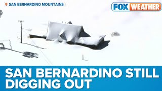 San Bernardino Continues To Dig Out From Historic Snowfall, Residents Still Need Essential Supplies