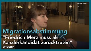 Heidi Reichinnek (Die Linke) zur Abstimmung des \