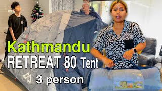 Kathmandu Retreat 80 Tent | 3 person Tent | How to pitch | Unboxing \u0026 Review | Afrina Uttley | Vlog