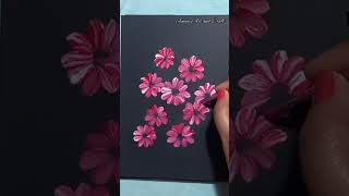 | acrylic painting | Acrylic flower drawing for beginners | flower drawing |  #shorts