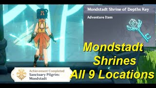 All 9 Locations to use Mondstadt Shrine of Depths Key - Genshin Impact Achievements