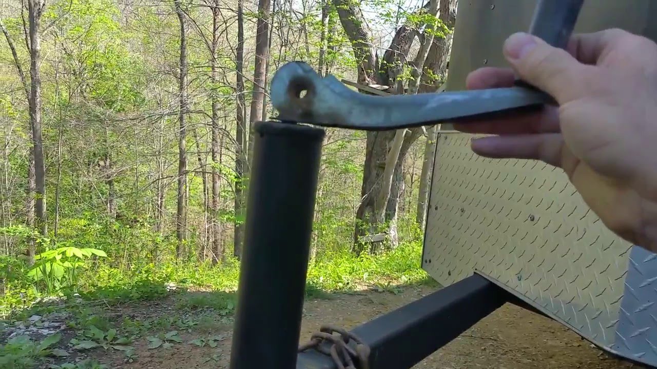 Trailer Jack Hack Diy Mod Youtube