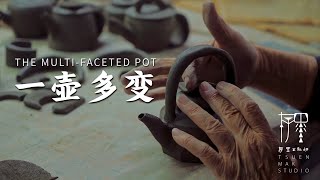 Artist handmaking Muti-faceted Tea Pots