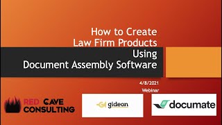 How to Create Law Firm Products Using Document Assembly Software ft. Jared Correia of Red Cave Legal