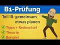 TELC B1 mündliche Prüfung Teil 3 | zusammen etwas planen