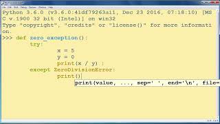 How to handle Dividing By Zero Exception in Python programming language