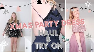 CHRISTMAS PARTY DRESS HAUL & TRY ON | ASOS & BOOHOO | VLOGMAS DAY 15