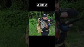 元軍人のナイフ格闘術‼️ペンライトで今までの動きをやってみた！【元カナダ軍】