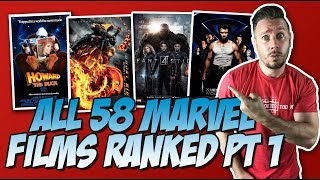 All 58 Marvel Movies Ranked Part 1 (Bottom 18: 58 to 41)