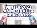 [Reaction] Reacting to Winter 2023 Anime Trailers!  (Yuki & Yuna | Twin Vtubers)