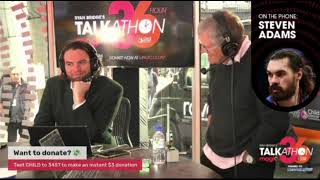Steven Adams radio interview with Ryan Bridges Talkathon raising money for Child Cancer Foundation