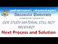 Annamalai University DDE/ STUDY MATERIALS UPDATES